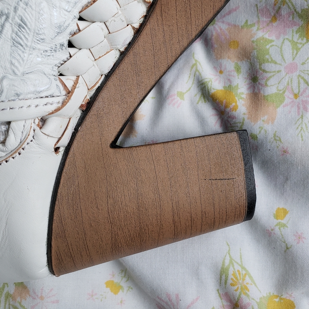 Handmade Mexican Leather Platform Booties - Picture 9 of 12